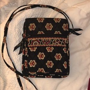 Vera Bradley black and red crossbody